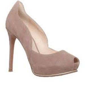 Nine West | Copilot Peep Toe Pumps Natural Suede